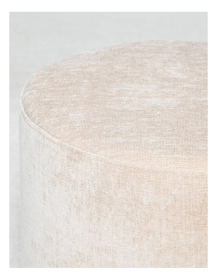 Miro Ottoman - Natural chenille, 45cm image 5