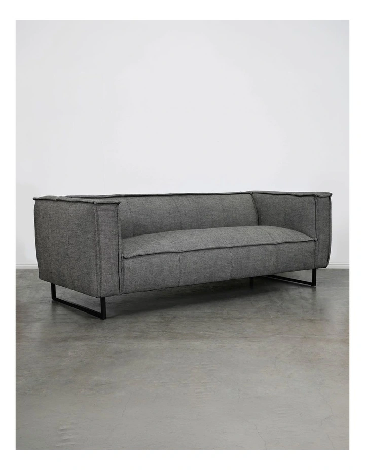 Lola 3-Seater Sofa in Grey image 3