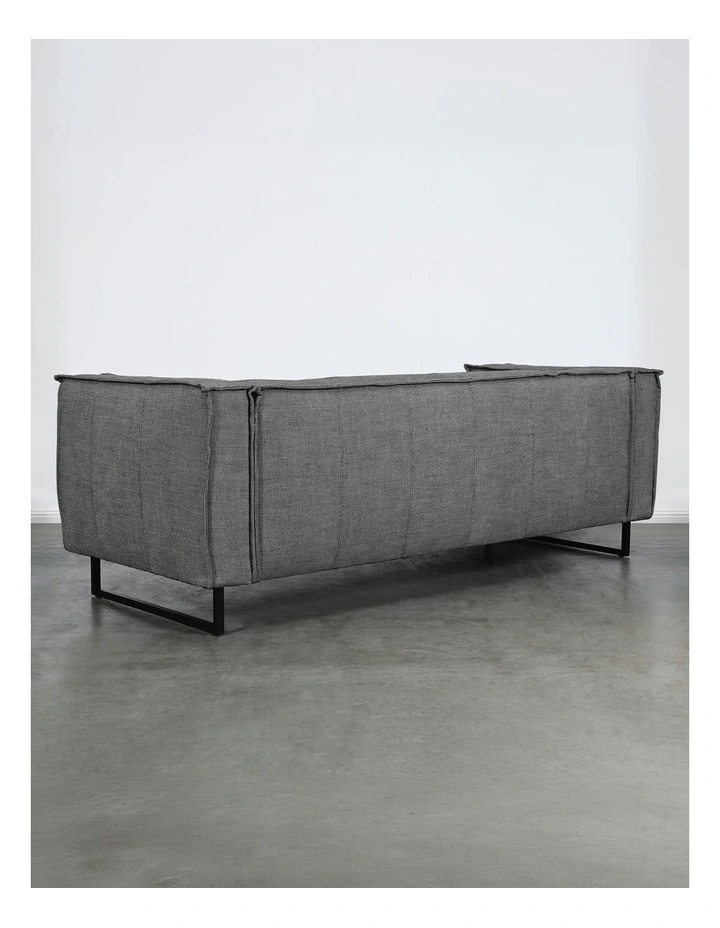 Lola 3-Seater Sofa in Grey image 6