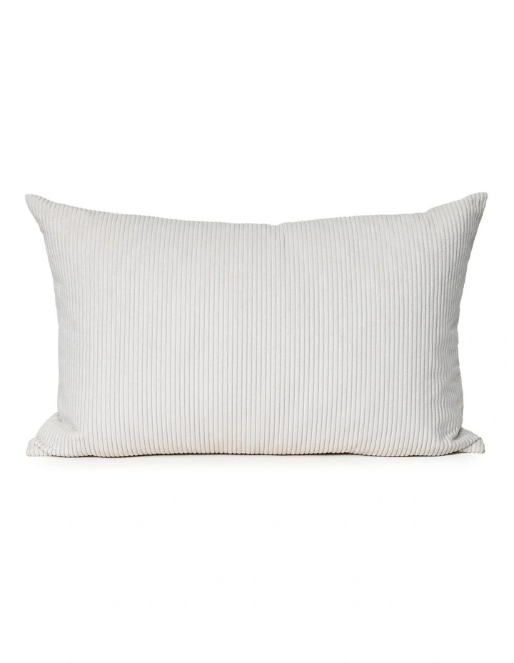 Cord Cushion - Cream - 57 X 37 - Feather Fill image 1