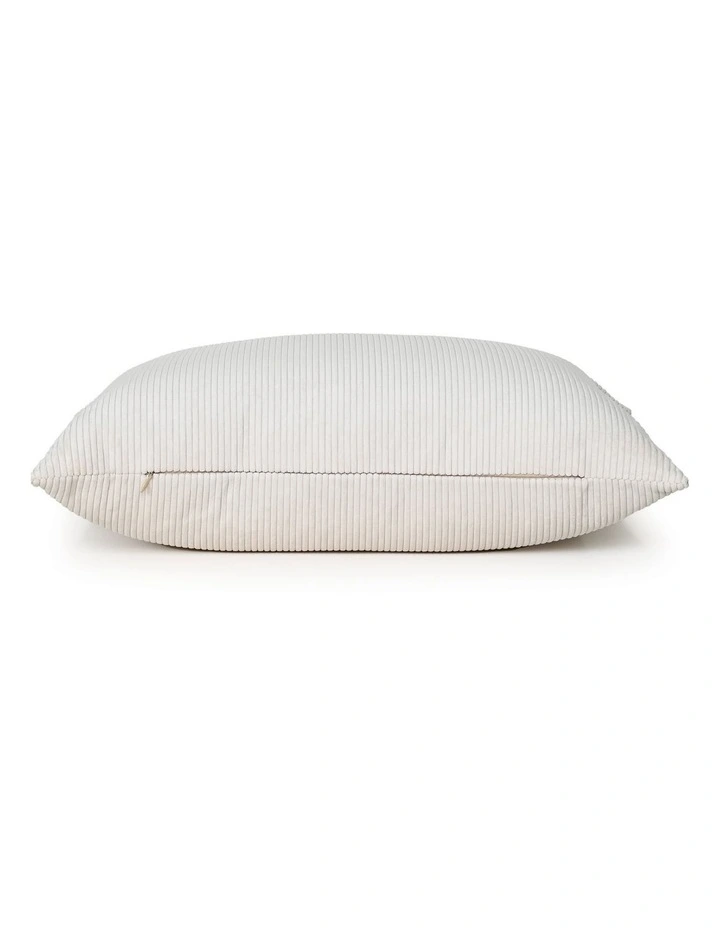 Cord Cushion - Cream - 57 X 37 - Feather Fill image 3