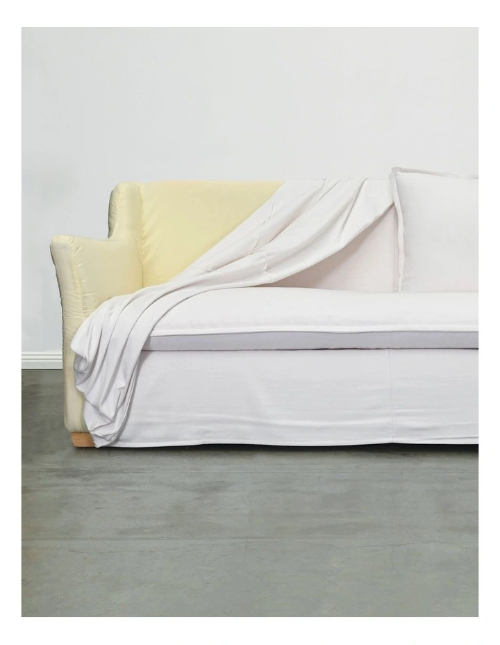 Byron 3-Seater Sofa in White image 7
