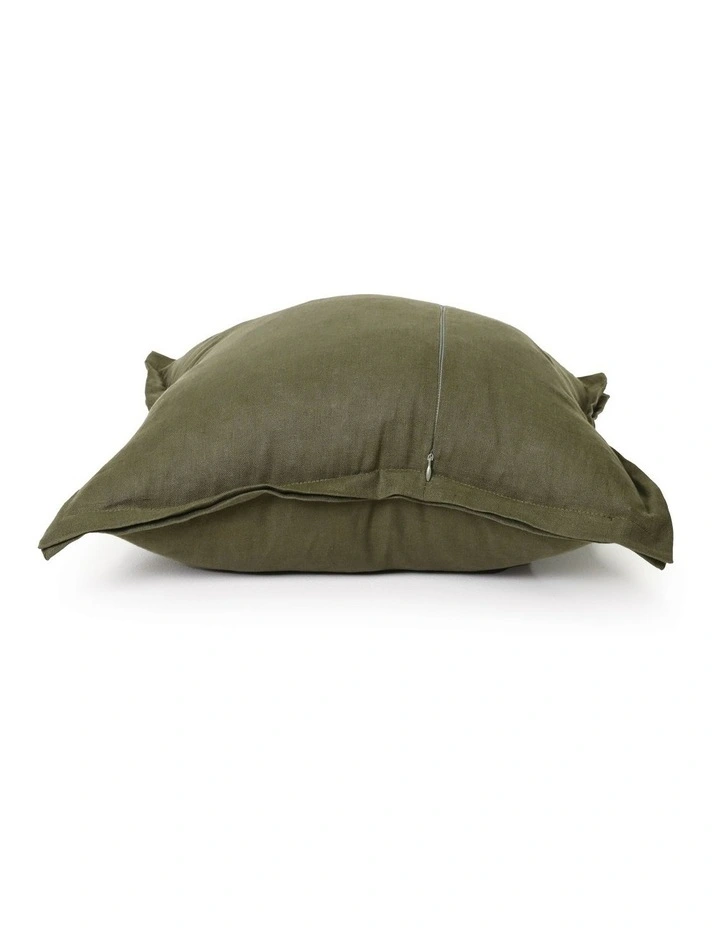 Elements - Dark Moss - Linen Cushion - 55 X 55 image 3