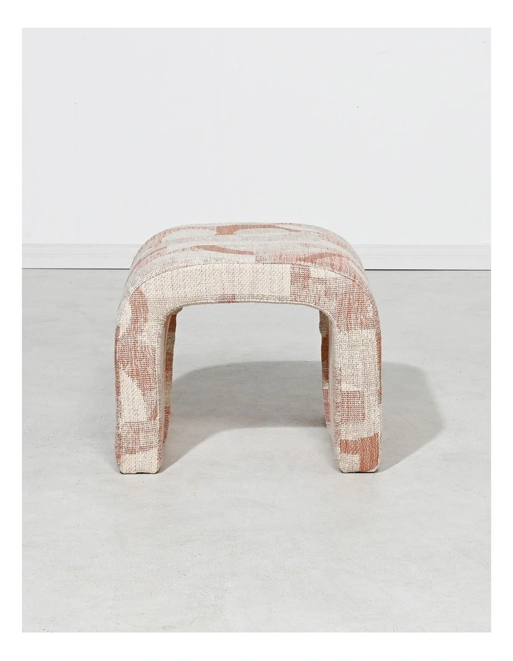 Darcy & Duke Lyon Small Arch Ottoman - Belgian Terracotta image 3