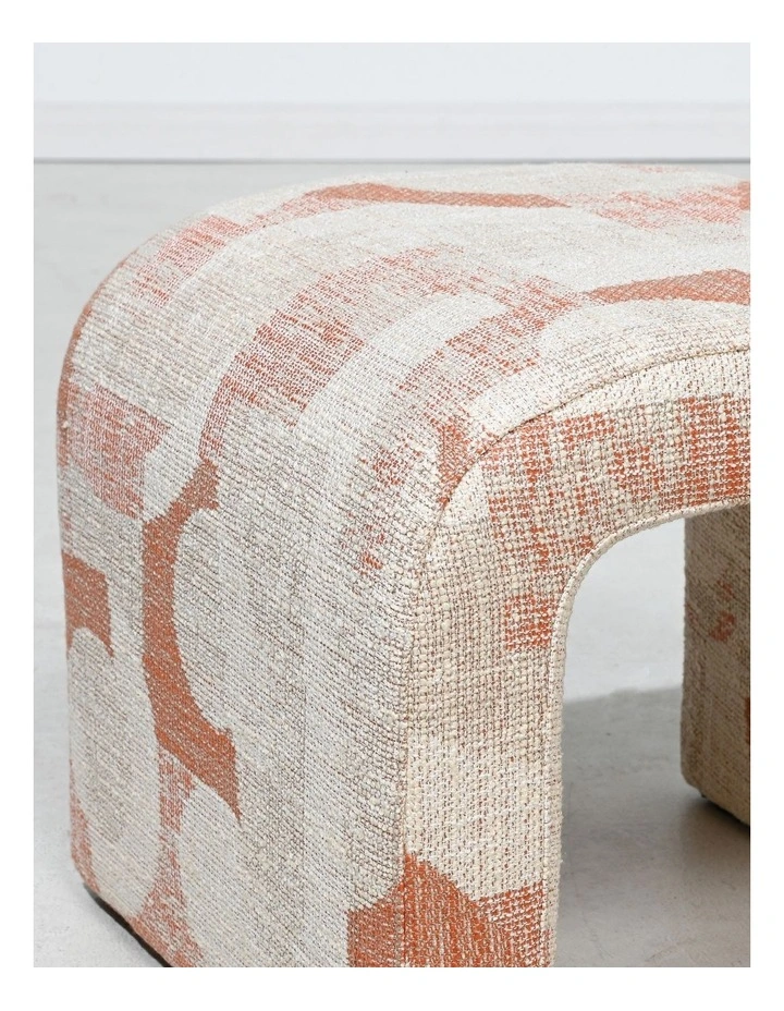Darcy & Duke Lyon Small Arch Ottoman - Belgian Terracotta image 5