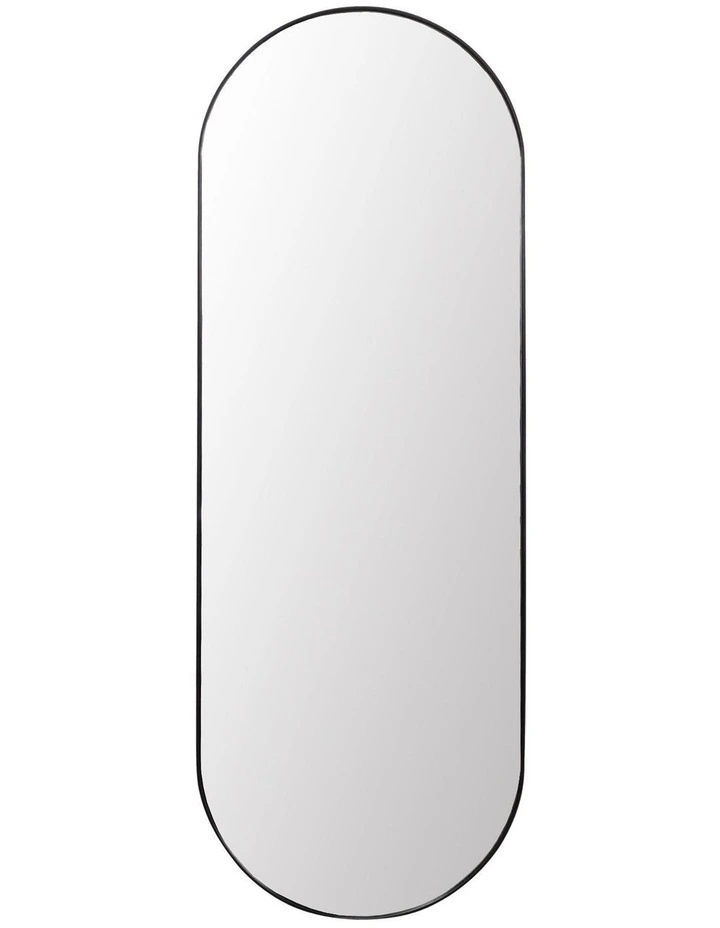 Darcy & Duke Gatsby Oval Mirror - Black Powder-Coated Metal image 1