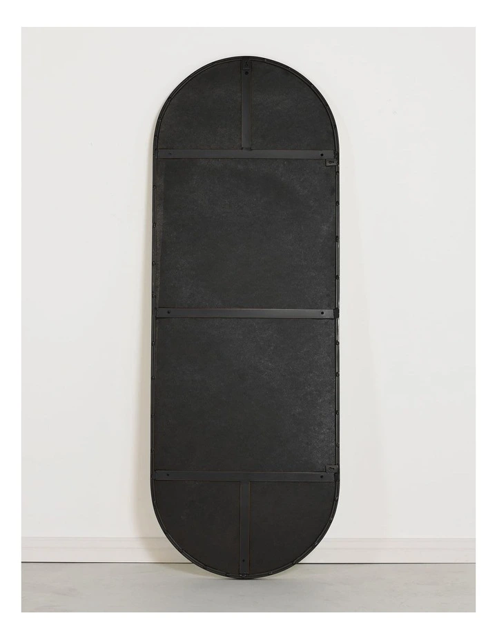 Darcy & Duke Gatsby Oval Mirror - Black Powder-Coated Metal image 3