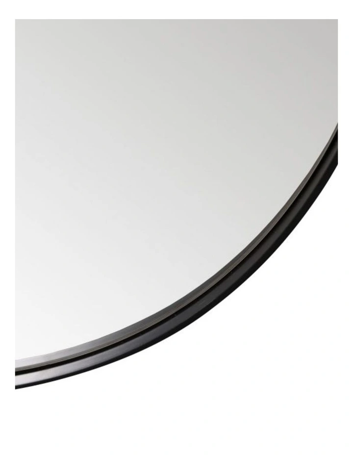Darcy & Duke Gatsby Oval Mirror - Black Powder-Coated Metal image 4