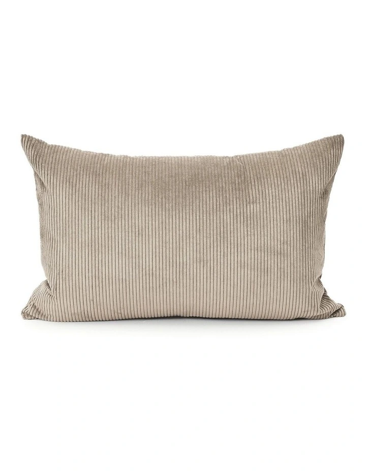 Cord Cushion - Oatmeal - 57 X 37 - Feather Fill image 1