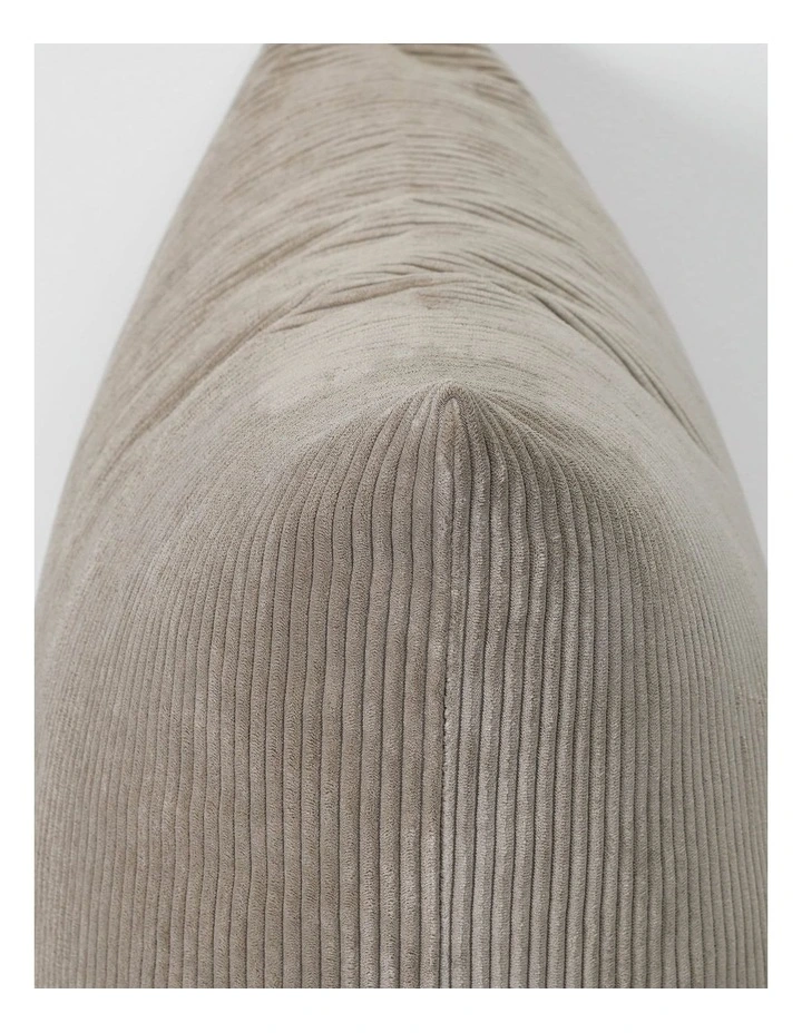 Cord Cushion - Oatmeal - 57 X 37 - Feather Fill image 2