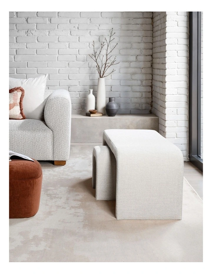 Arch Ottoman in Chacha Beige image 2