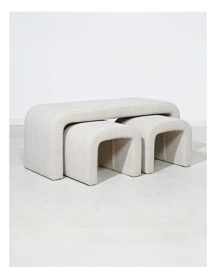 Arch Ottoman in Chacha Beige image 5