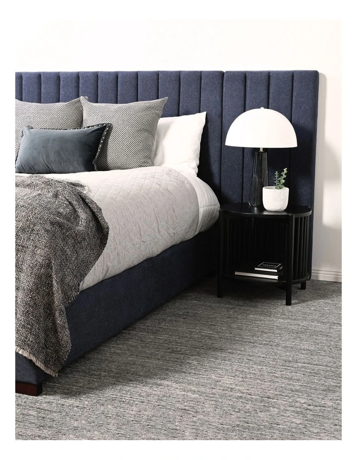 Elodie - Full Bed With Wing - King - Indigo Sky image 2