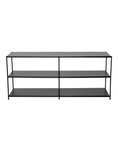 Console Table in Black Metal