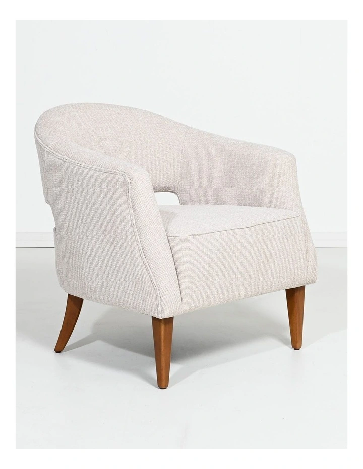 Darcy & Duke Aiden Armchair - Chacha Beige, Wood Leg image 2