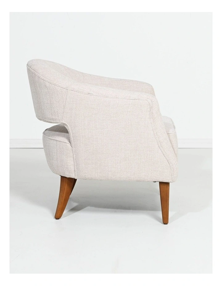 Darcy & Duke Aiden Armchair - Chacha Beige, Wood Leg image 4