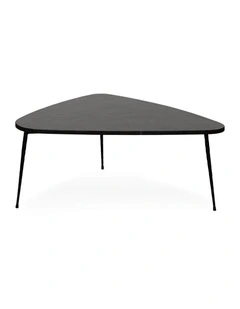 Alba - Coffee Table Medium - Black Marble Black Base