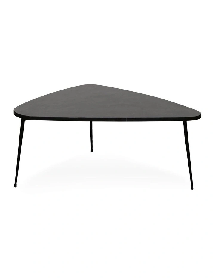 Alba - Coffee Table Medium - Black Marble Black Base image 1