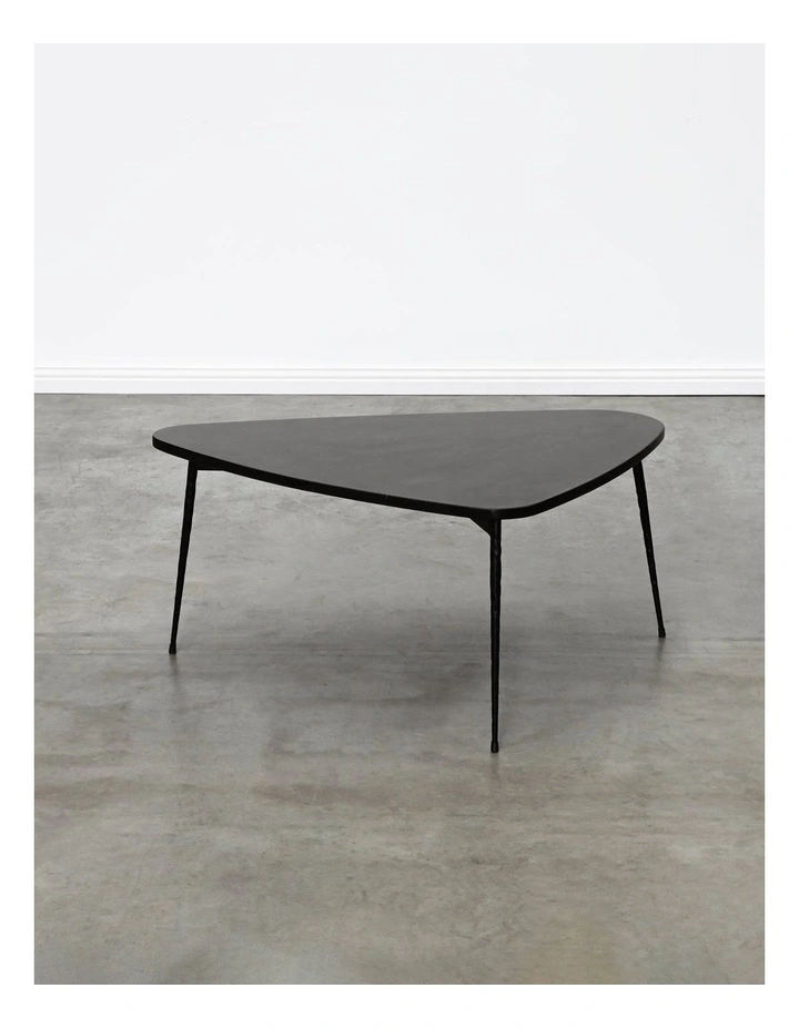 Alba - Coffee Table Medium - Black Marble Black Base image 2