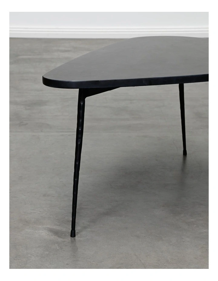 Alba - Coffee Table Medium - Black Marble Black Base image 5