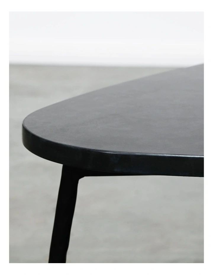 Alba - Coffee Table Medium - Black Marble Black Base image 6