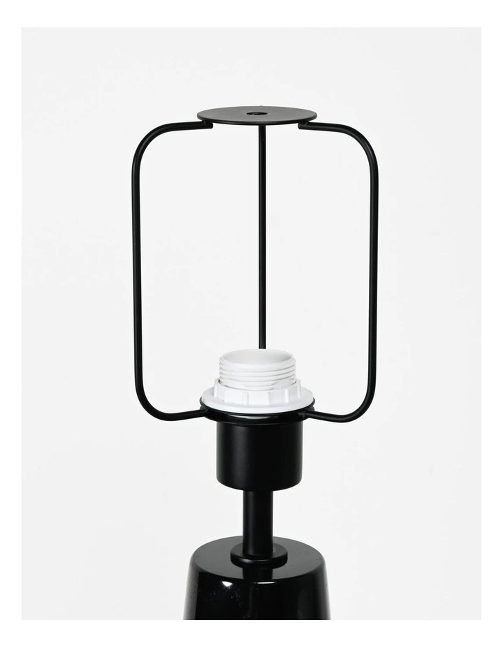 Lumiere Table Lamp - Black Marble Base, Gold Metal Shade image 4