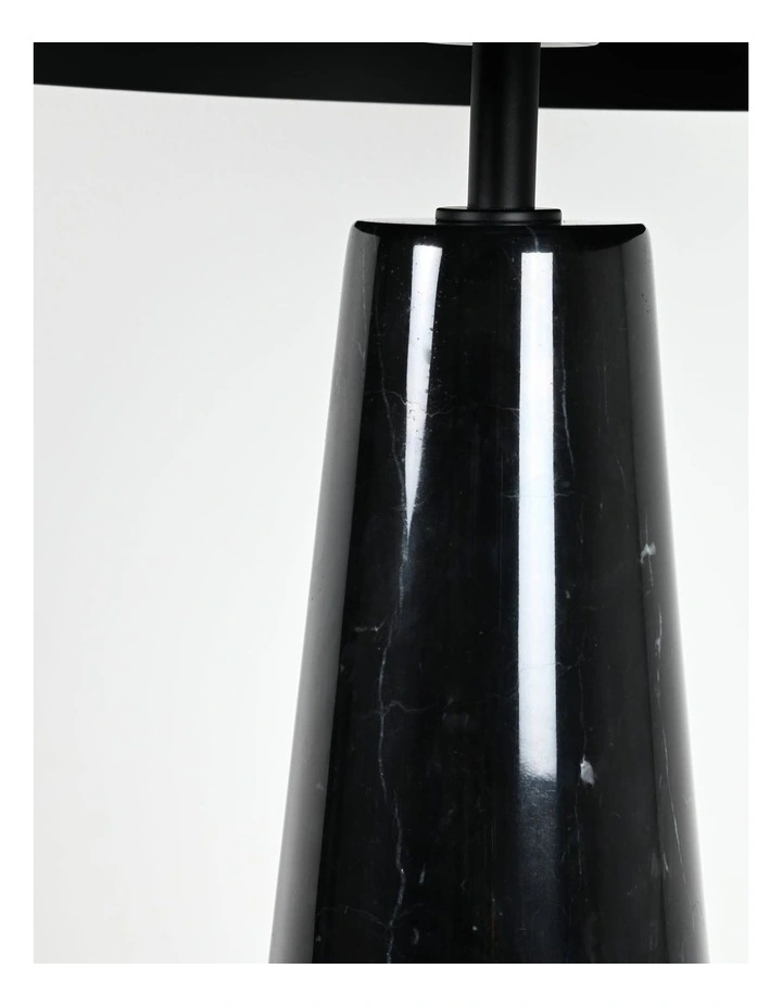 Lumiere Table Lamp - Black Marble Base, Gold Metal Shade image 5