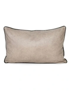 Art Leather Taupe - Vinyl Cushion - 37 X 57