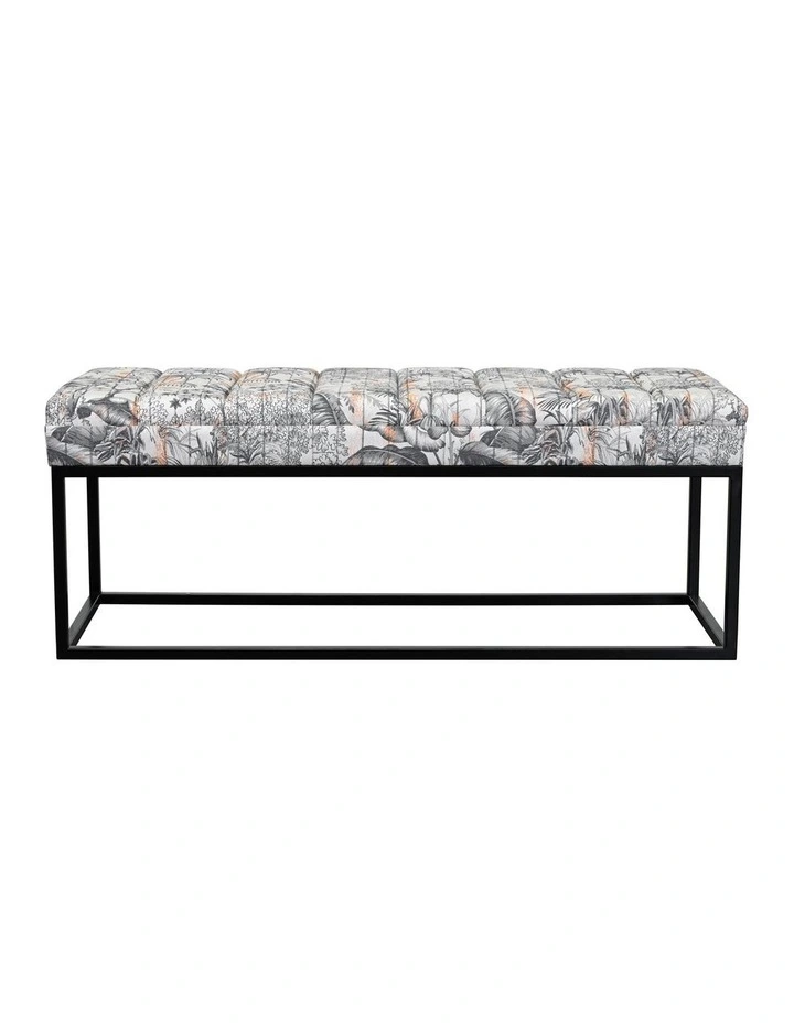 Ottoman in Botanical Grey image 1