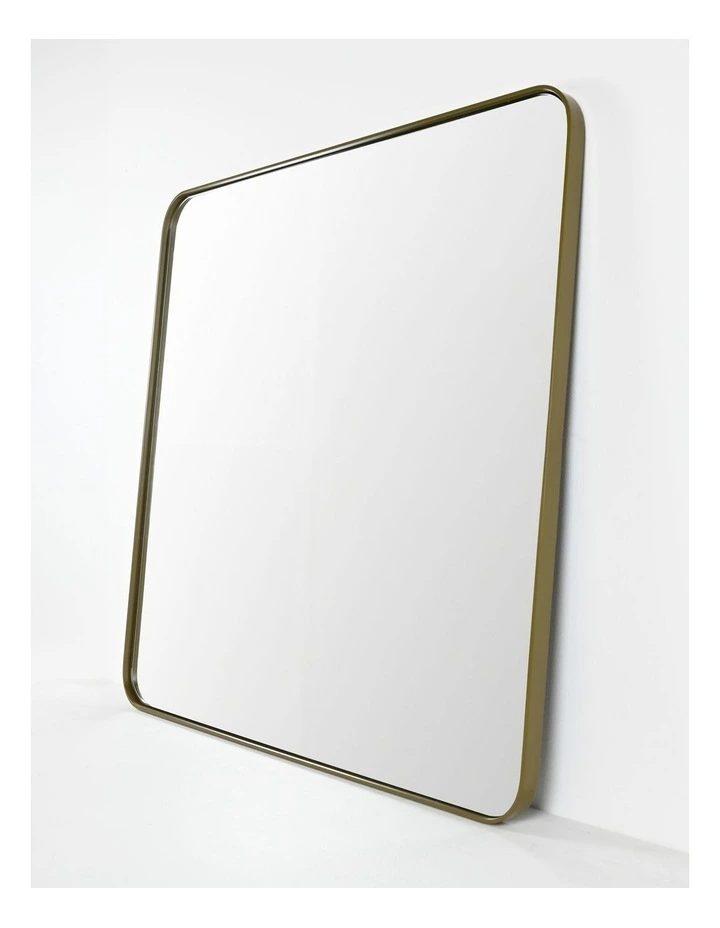 Gatsby Square Mirror in Gold Powdercoat Metal image 2