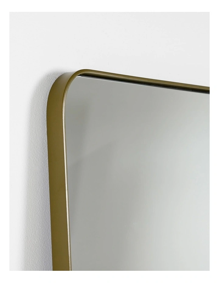 Gatsby Square Mirror in Gold Powdercoat Metal image 3