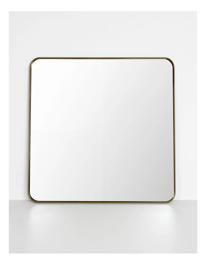 Gatsby Square Mirror in Gold Powdercoat Metal image 4
