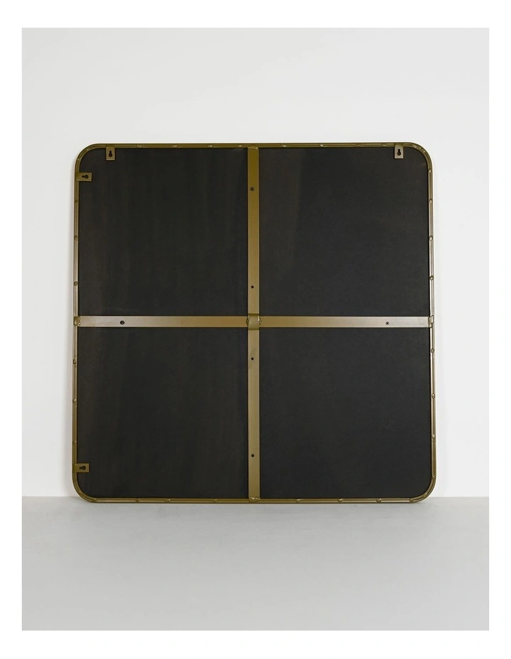 Gatsby Square Mirror in Gold Powdercoat Metal image 5