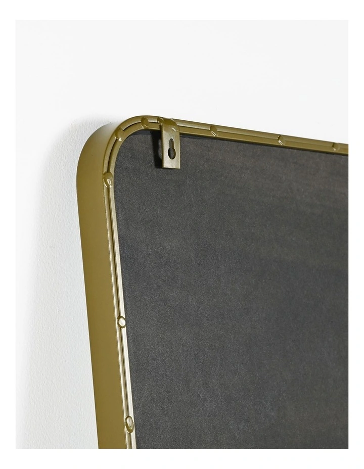 Gatsby Square Mirror in Gold Powdercoat Metal image 6