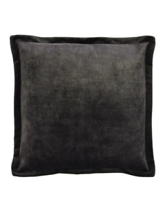 Signature - Dark Grey Plush - Velvet Cushion - 50 X 50