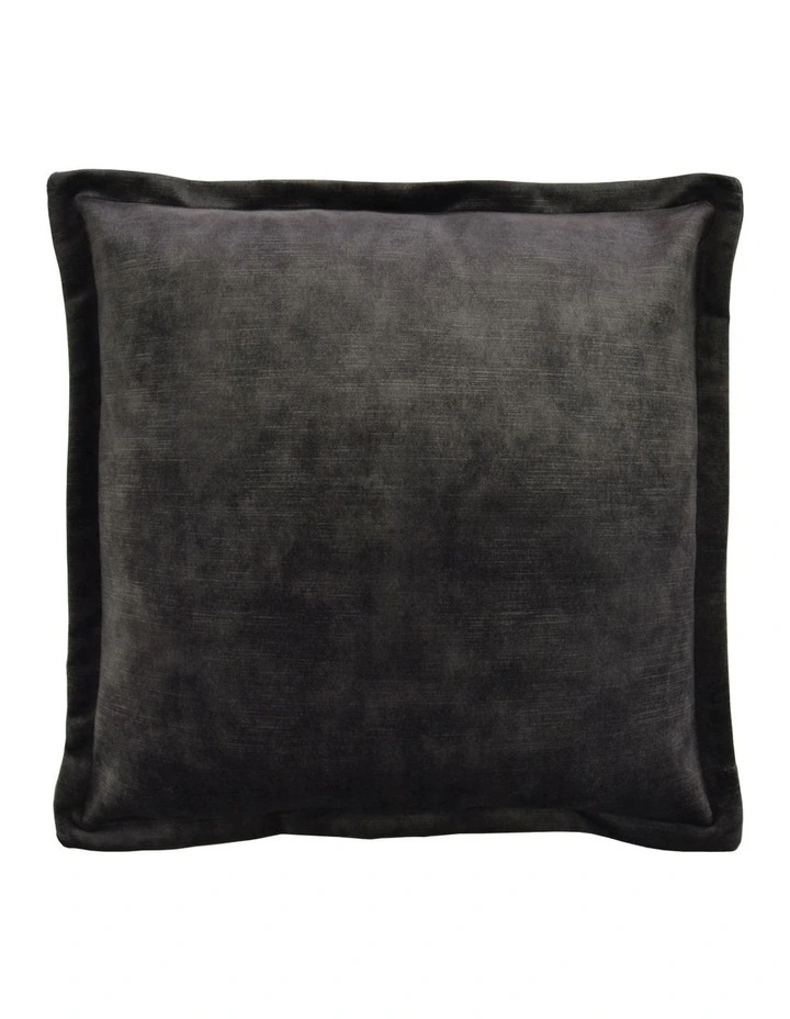 Plush Velvet Cushion 50X50cm in Dark Grey image 1
