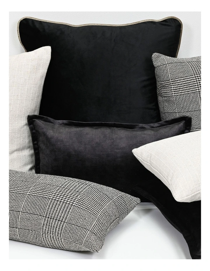 Plush Velvet Cushion 50X50cm in Dark Grey image 2