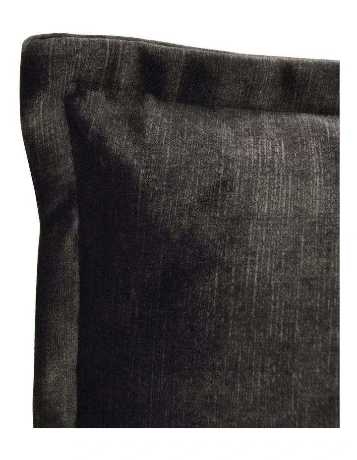 Plush Velvet Cushion 50X50cm in Dark Grey image 3
