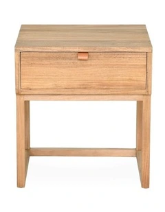 Noma Bedside Table with Drawer - Acacia Natural