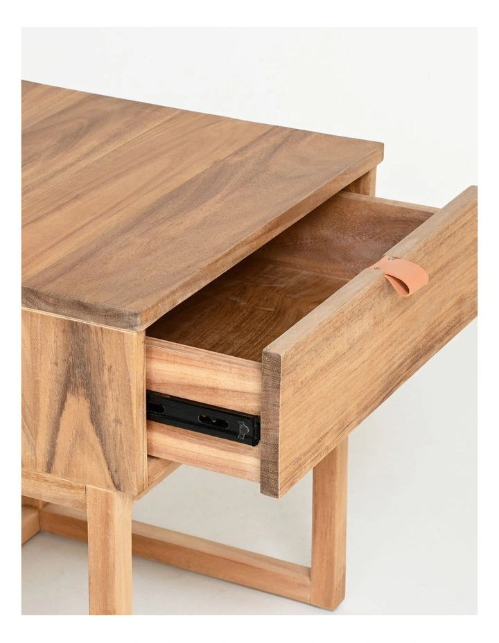 Noma Bedside Table with Drawer - Acacia Natural image 6