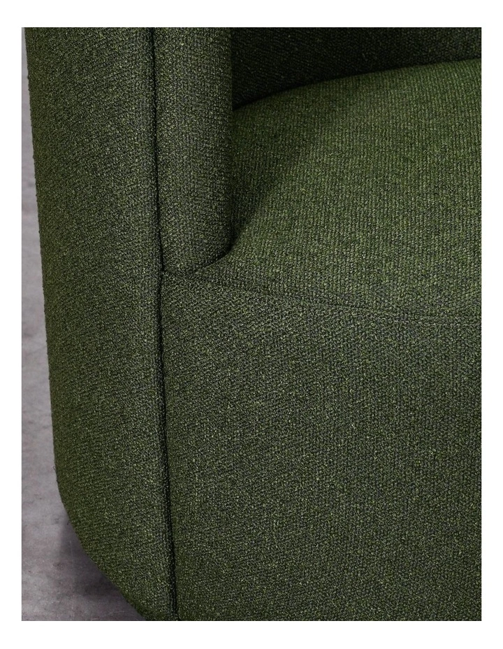 Darcy & Duke Petit Swivel Chair, Forrest Green image 3