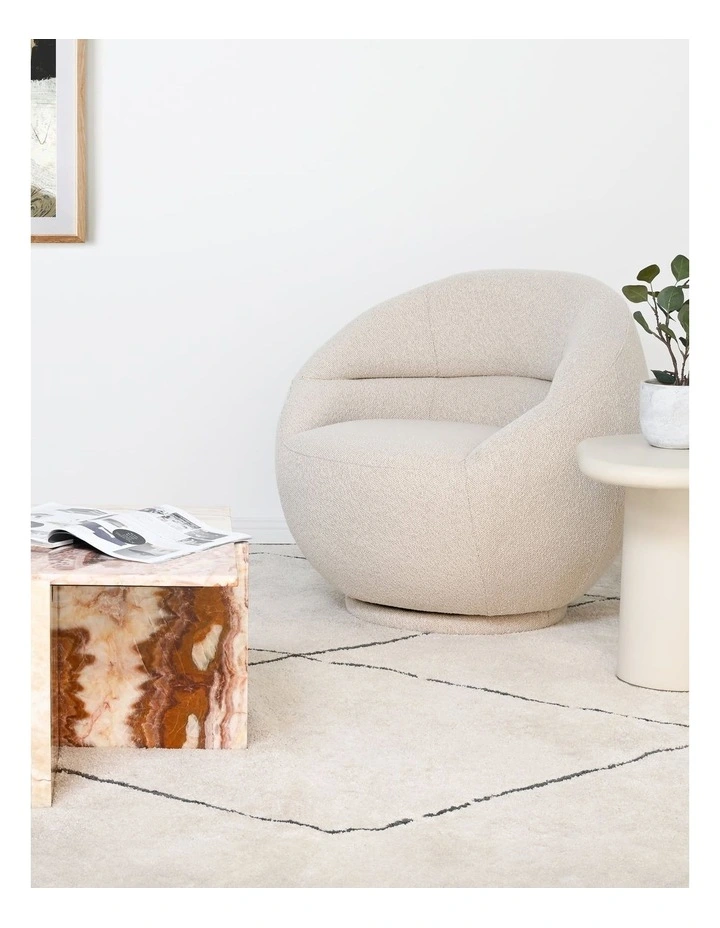 Maru Side Table - Latte White image 2
