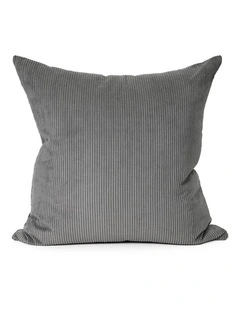 Cord Cushion - Grey - 57 X 57 - Feather Fill