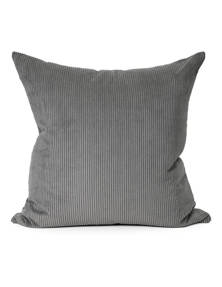 Cord Cushion - Grey - 57 X 57 - Feather Fill image 1