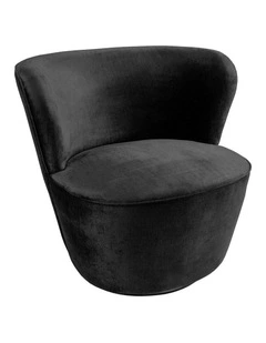 Darcy & Duke Coco Swivel Chair, Black