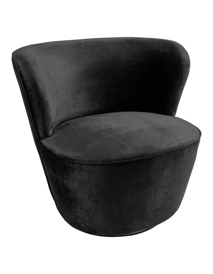 Darcy & Duke Coco Swivel Chair, Black image 1