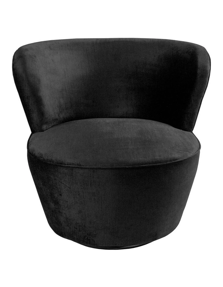 Darcy & Duke Coco Swivel Chair, Black image 2