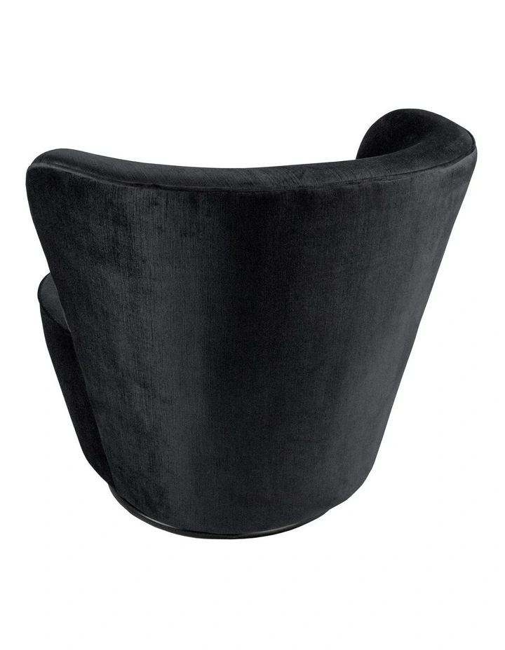 Darcy & Duke Coco Swivel Chair, Black image 3