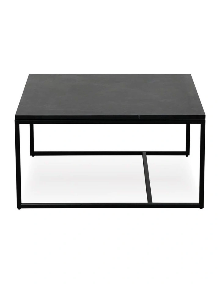 Reno - Coffee Table Medium - Black Marble Black Base image 1