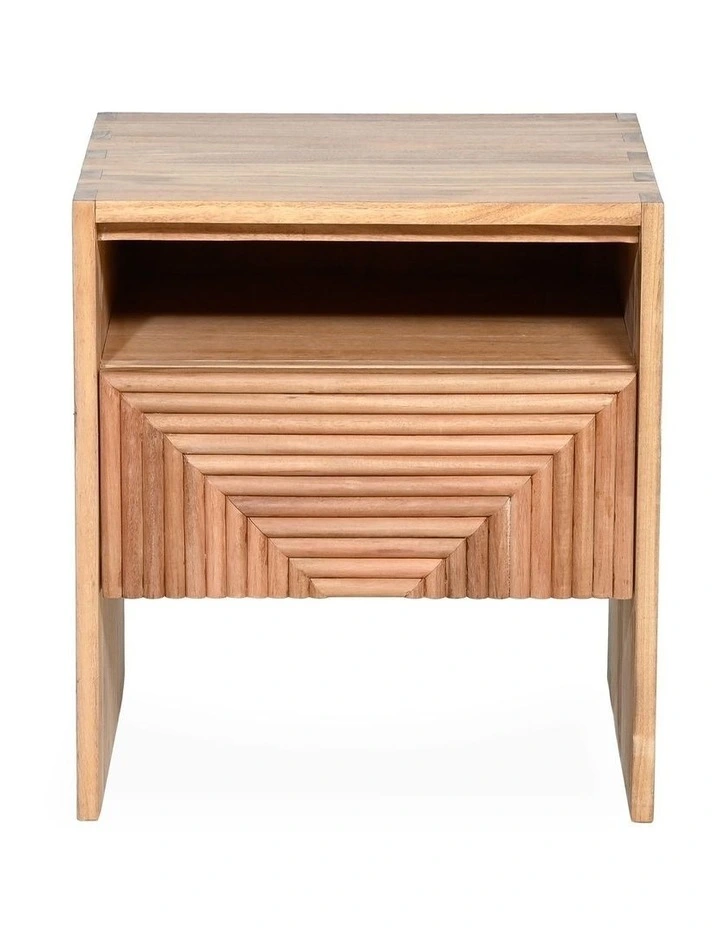 Darcy & Duke Harvey bedside table - Acacia wood natural finish image 1